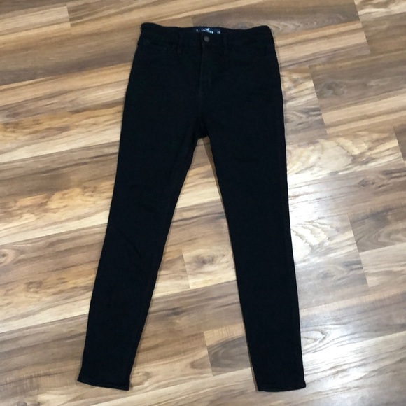 high-rise super skinny black stretch jeans - Picture 1 of 5